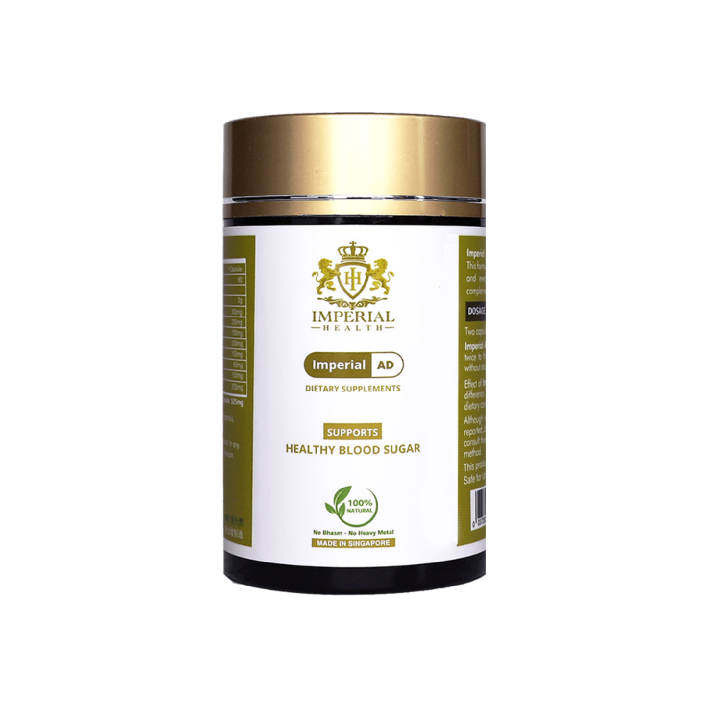 Supports Type 2 Diabetes naturally with Imperial AD: balances blood sugar, enhances insulin, boosts energy, digestion, liver, kidney.