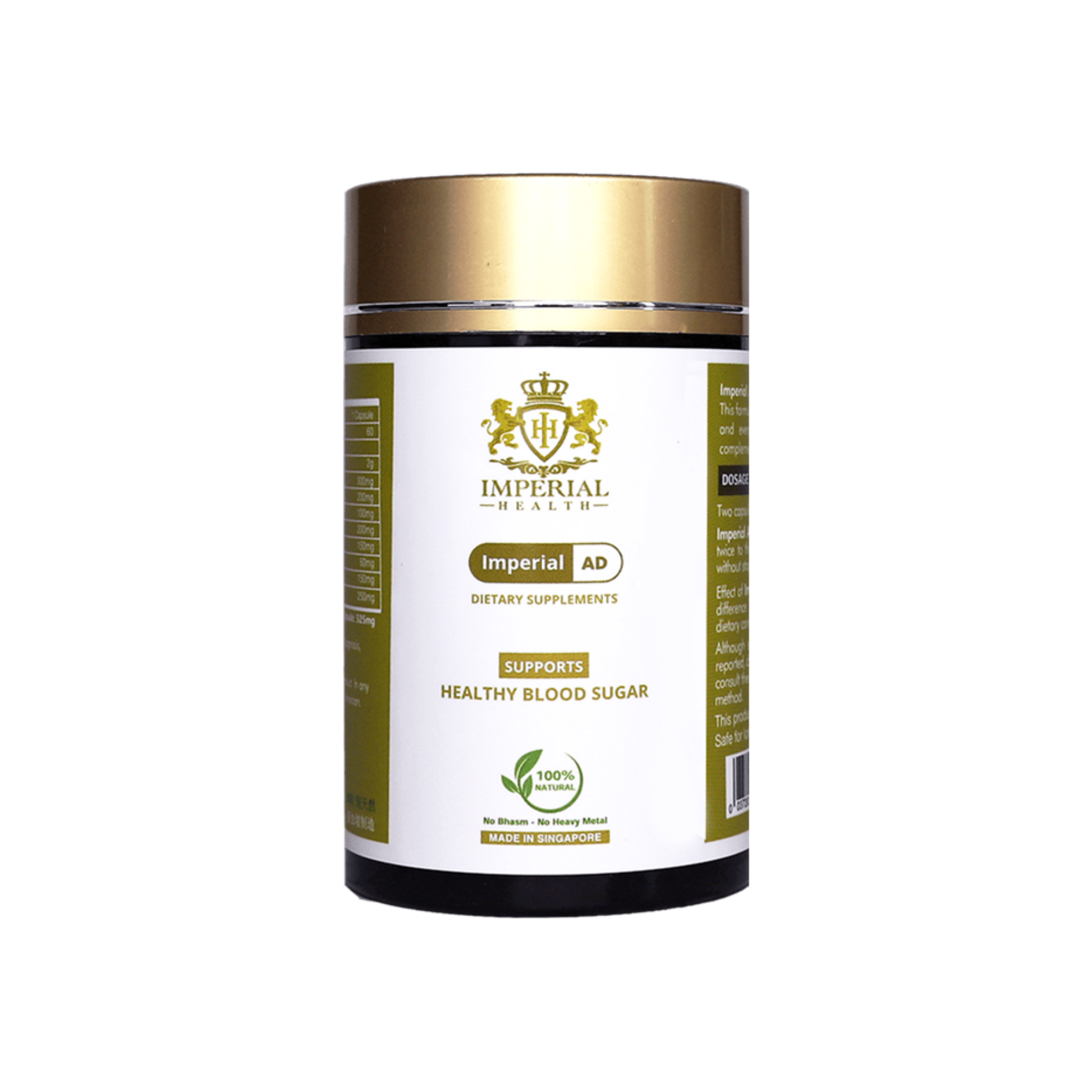 Supports Type 2 Diabetes naturally with Imperial AD: balances blood sugar, enhances insulin, boosts energy, digestion, liver, kidney.