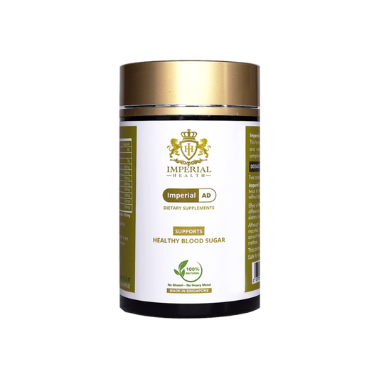 Supports Type 2 Diabetes naturally with Imperial AD: balances blood sugar, enhances insulin, boosts energy, digestion, liver, kidney.
