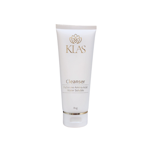 Kleanser powered by fullerene, amino acids, and a water-soluble formula deeply cleanses while supporting hydrated, healthy-looking skin.