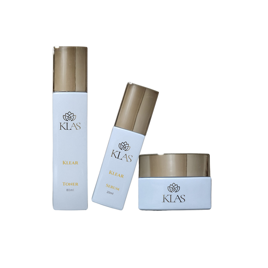 Klear targets acne and pimples, helping to clear skin and support a smoother, healthier complexion.